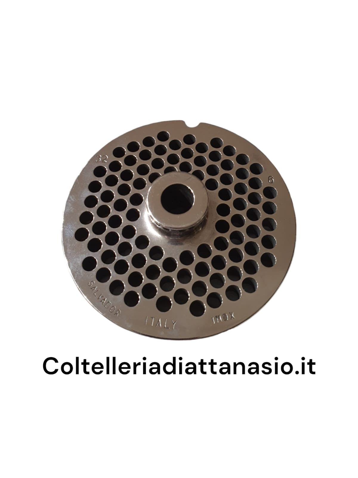 Salvador - Piastra per Tritacarne Inox - N 32 Foro 6 mm