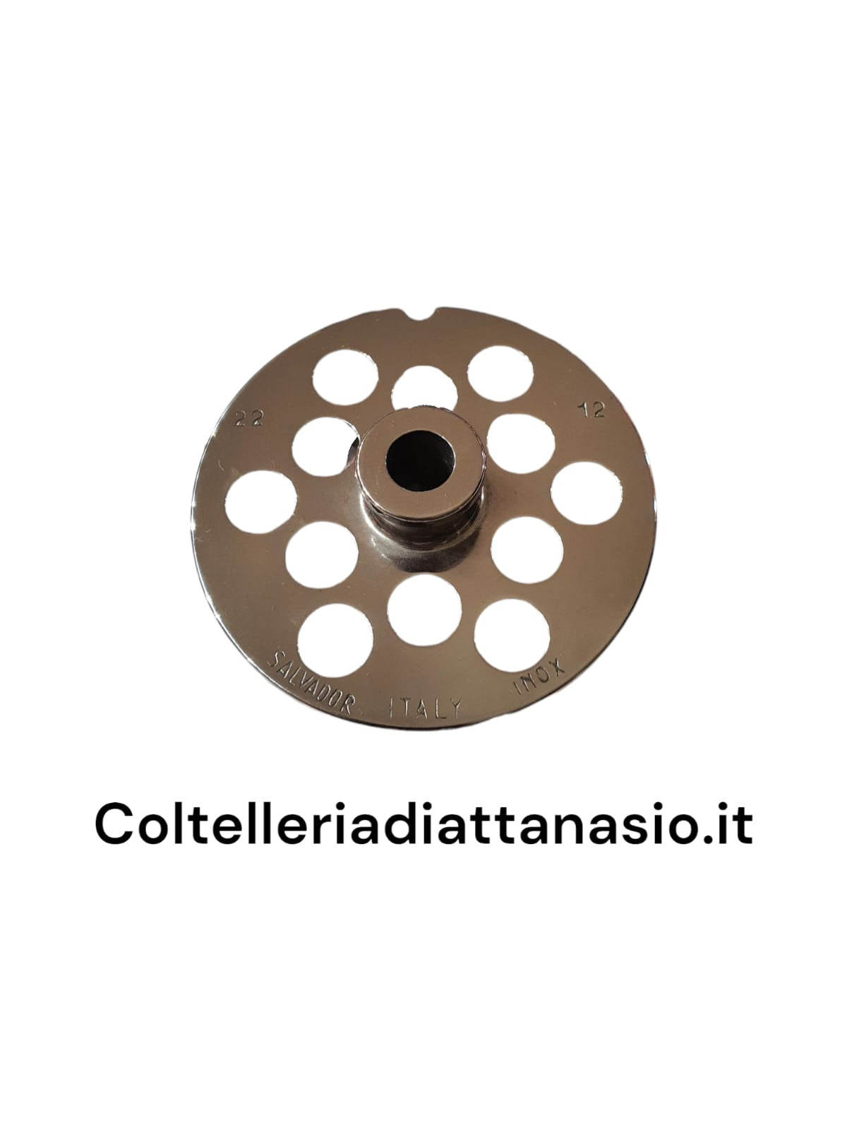 Salvador - Piastra per Tritacarne Inox - N 22 Foro 12 mm