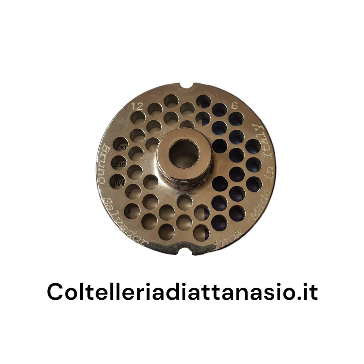 Salvador - Piastra per Tritacarne Inox - N 12 Foro 6 mm