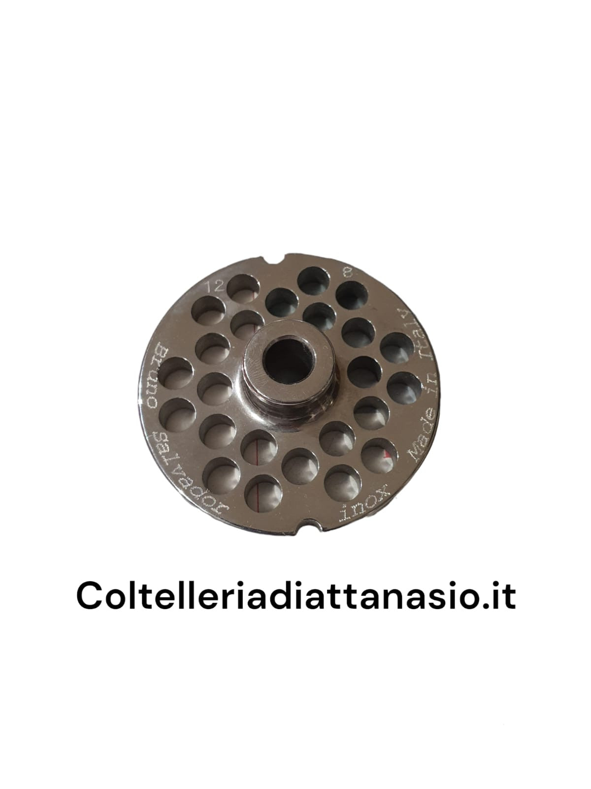 Salvador - Piastra per Tritacarne Inox - N 12 Foro 8 mm