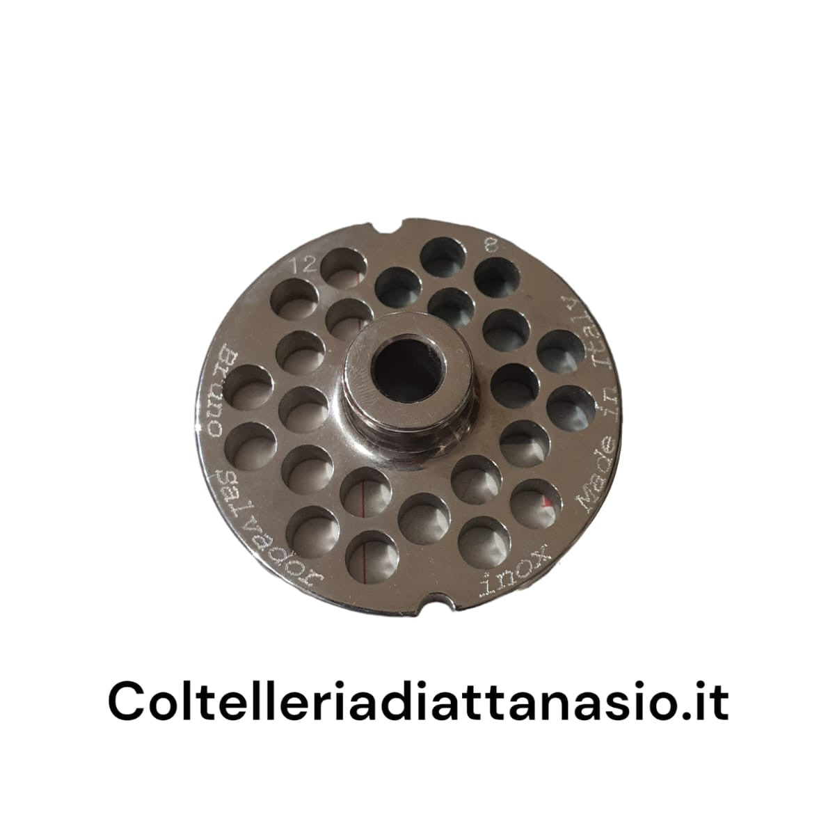 Salvador - Piastra per Tritacarne Inox - N 12 Foro 8 mm