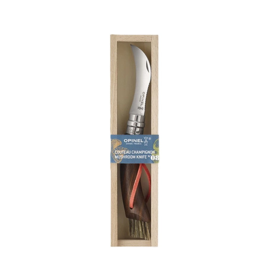 Opinel - Opinel N° 8 Noce - Roncola per Funghi - Spazzola