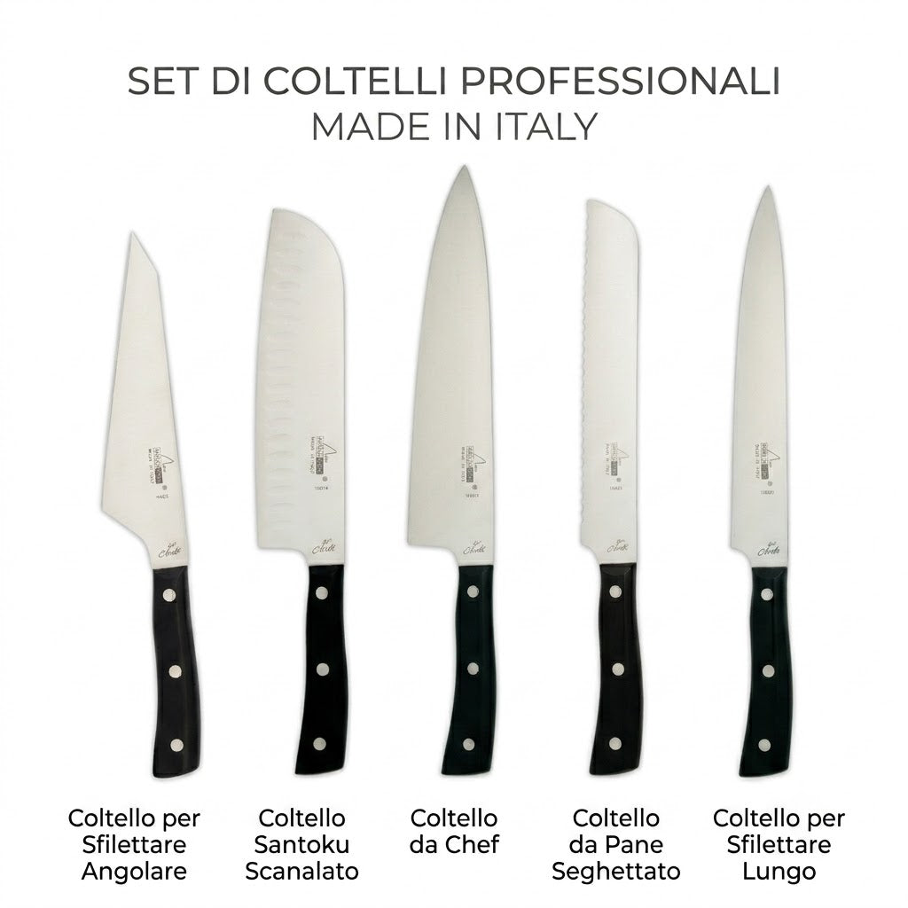 Maglionero Iside - Set coltelli da Cucina - 5 pezzi