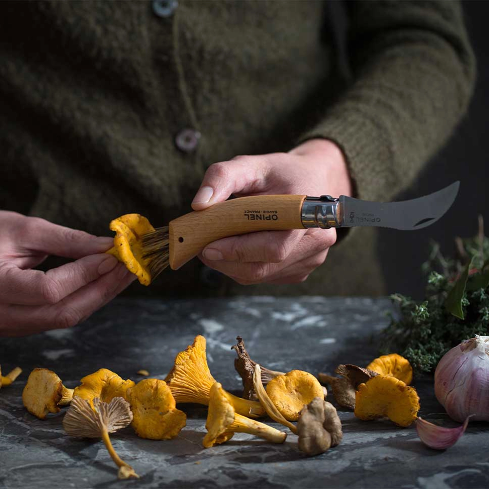 Opinel - Opinel N° 8 - Roncola per Funghi - Spazzola