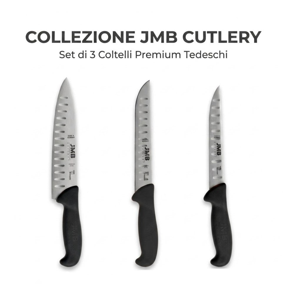 JMB - Set Coltelli professionali alveolati - 3 pezzi