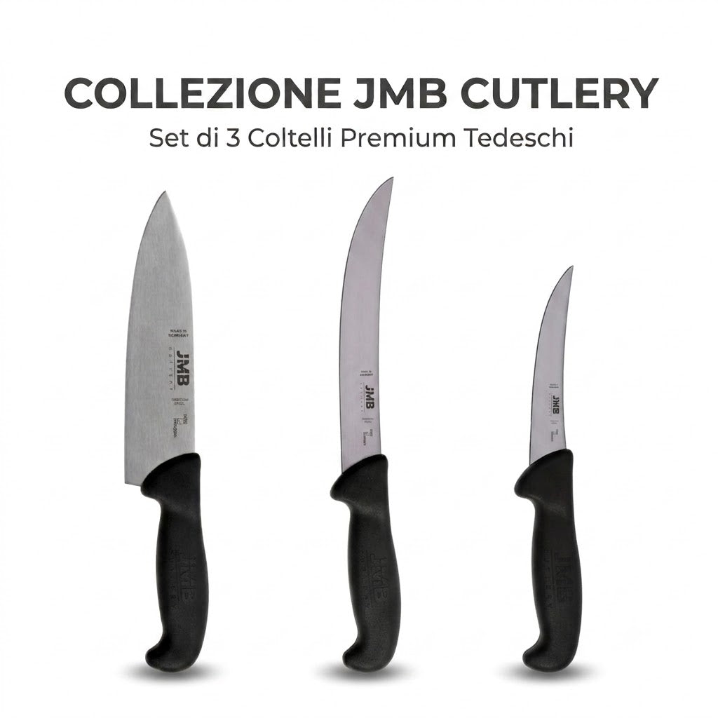 JMB - Set Coltelli professionali da BBQ - 3 pezzi