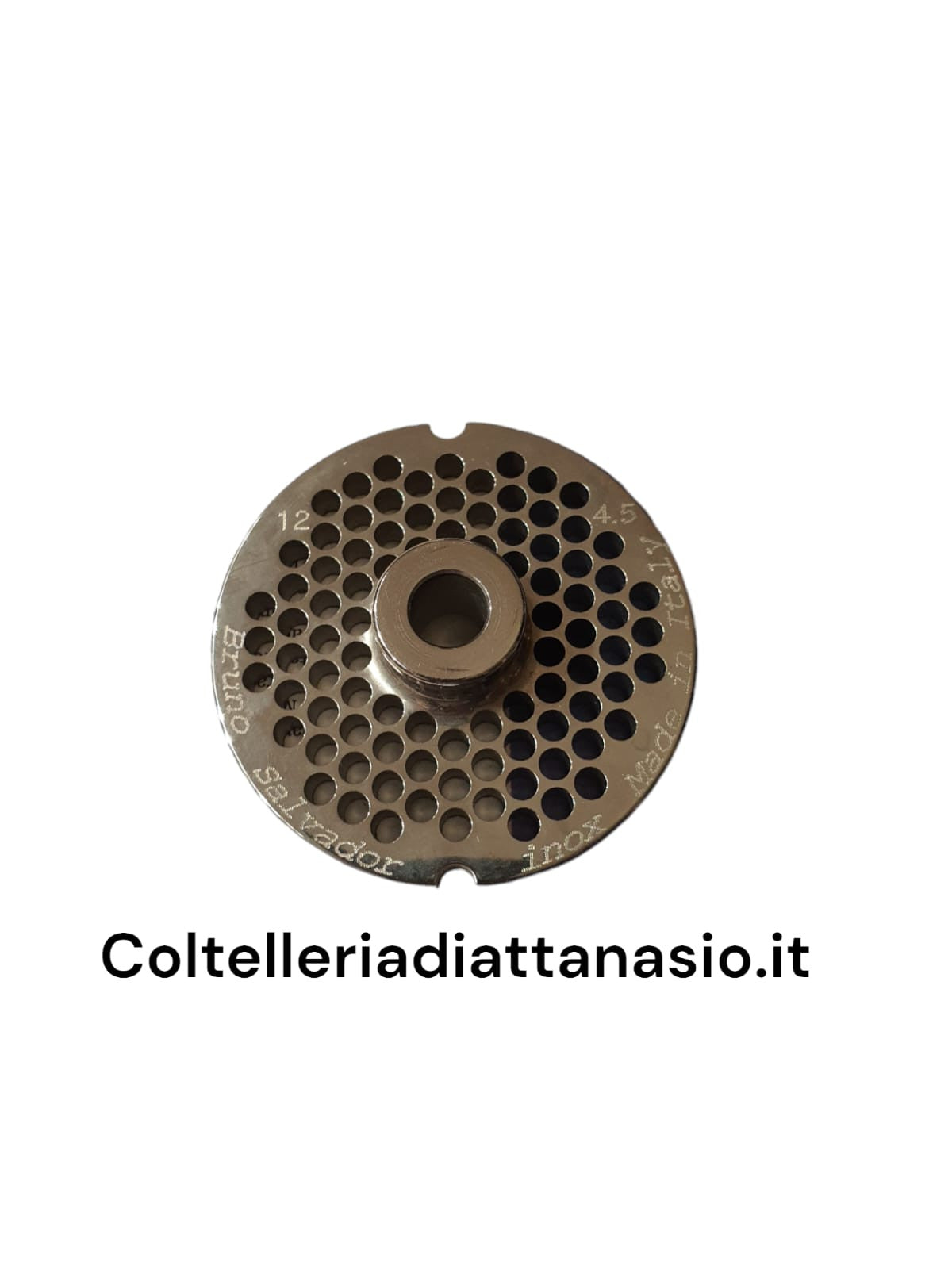 Salvador - Piastra per Tritacarne Inox - N 12 Foro 4,5 mm
