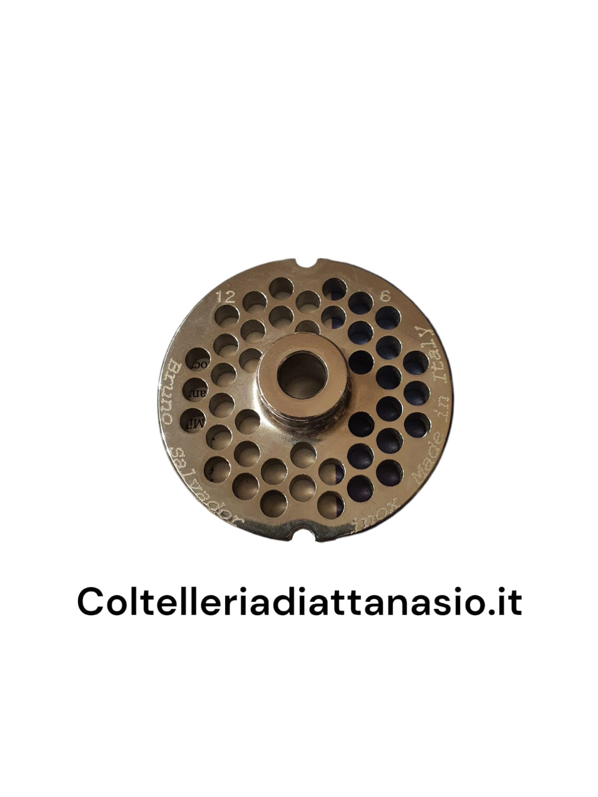 Salvador - Piastra per Tritacarne Inox - N 12 Foro 6 mm