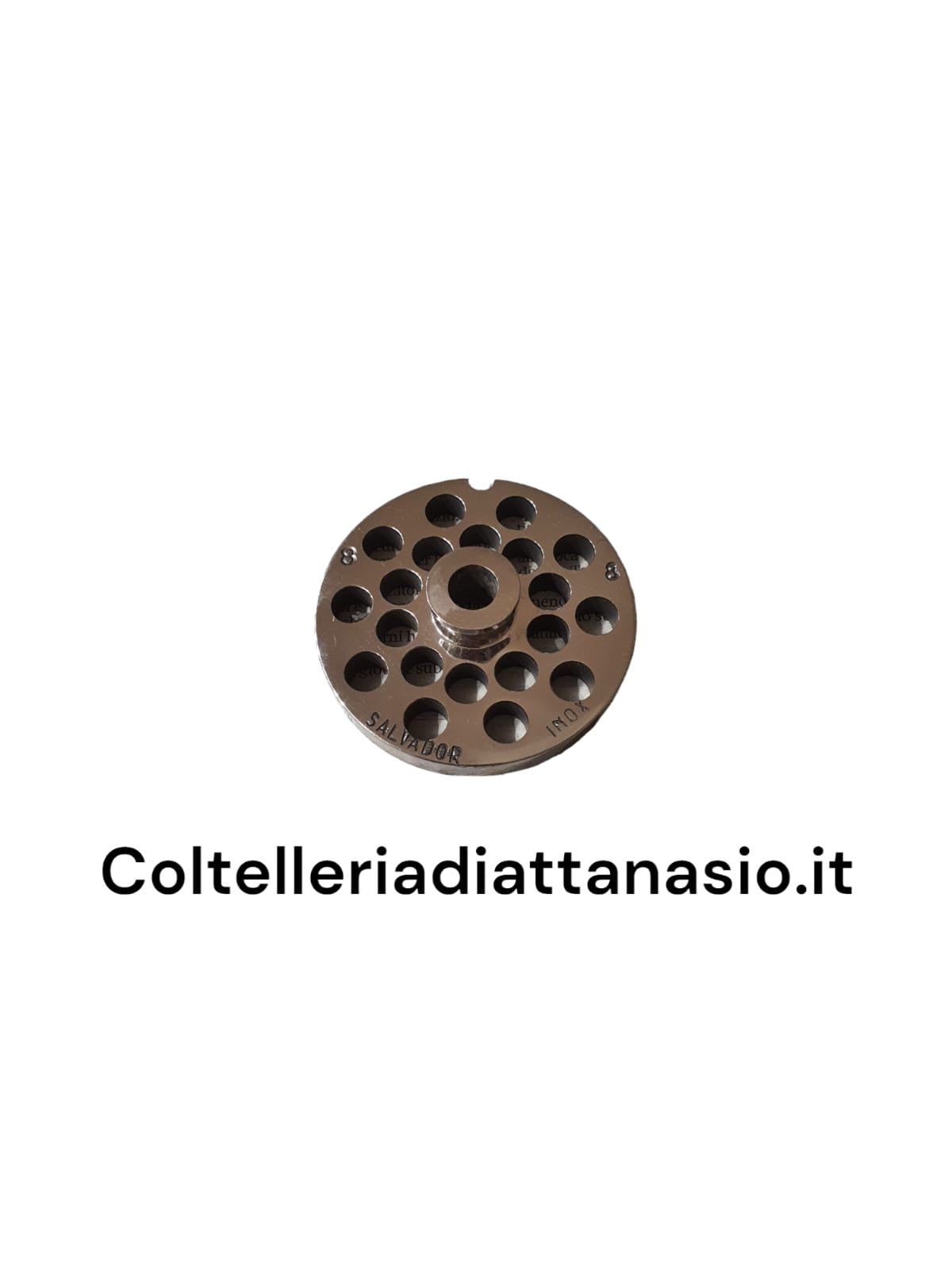 Salvador - Piastra per Tritacarne Inox - N 8 Foro 8 mm