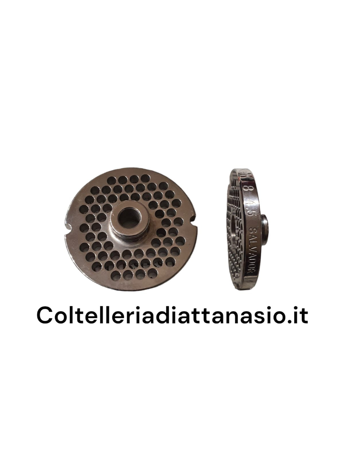 Salvador - Piastra per Tritacarne Inox - N 8 Foro 4,5 mm