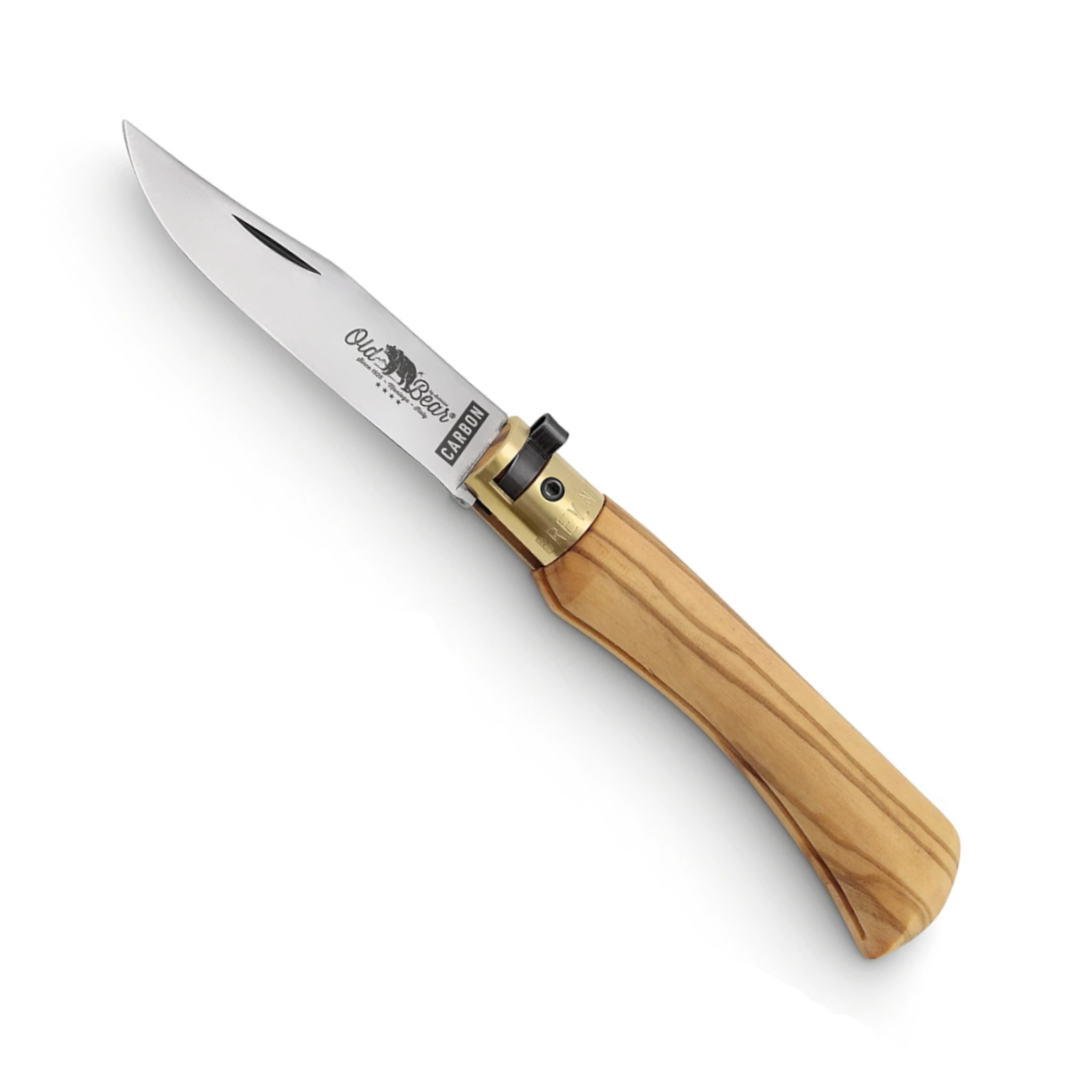 Old Bear - Coltello da Tasca in Ulivo - carbon