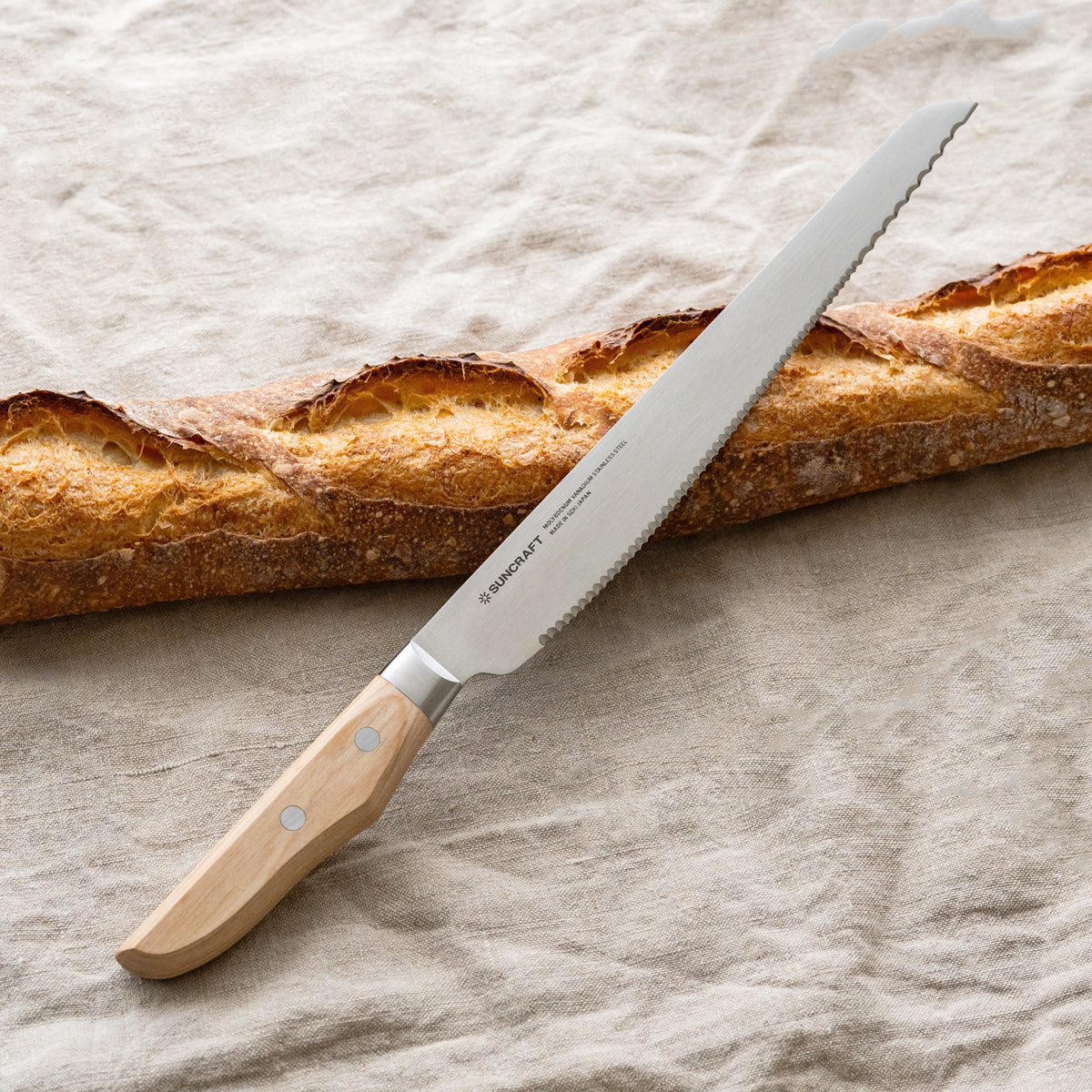 SUNCRAFT - Coltello da Pane Seseragi - 21 cm