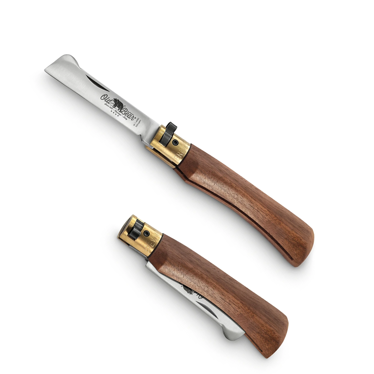 Old Bear- Coltello da Innesto in Noce - inox