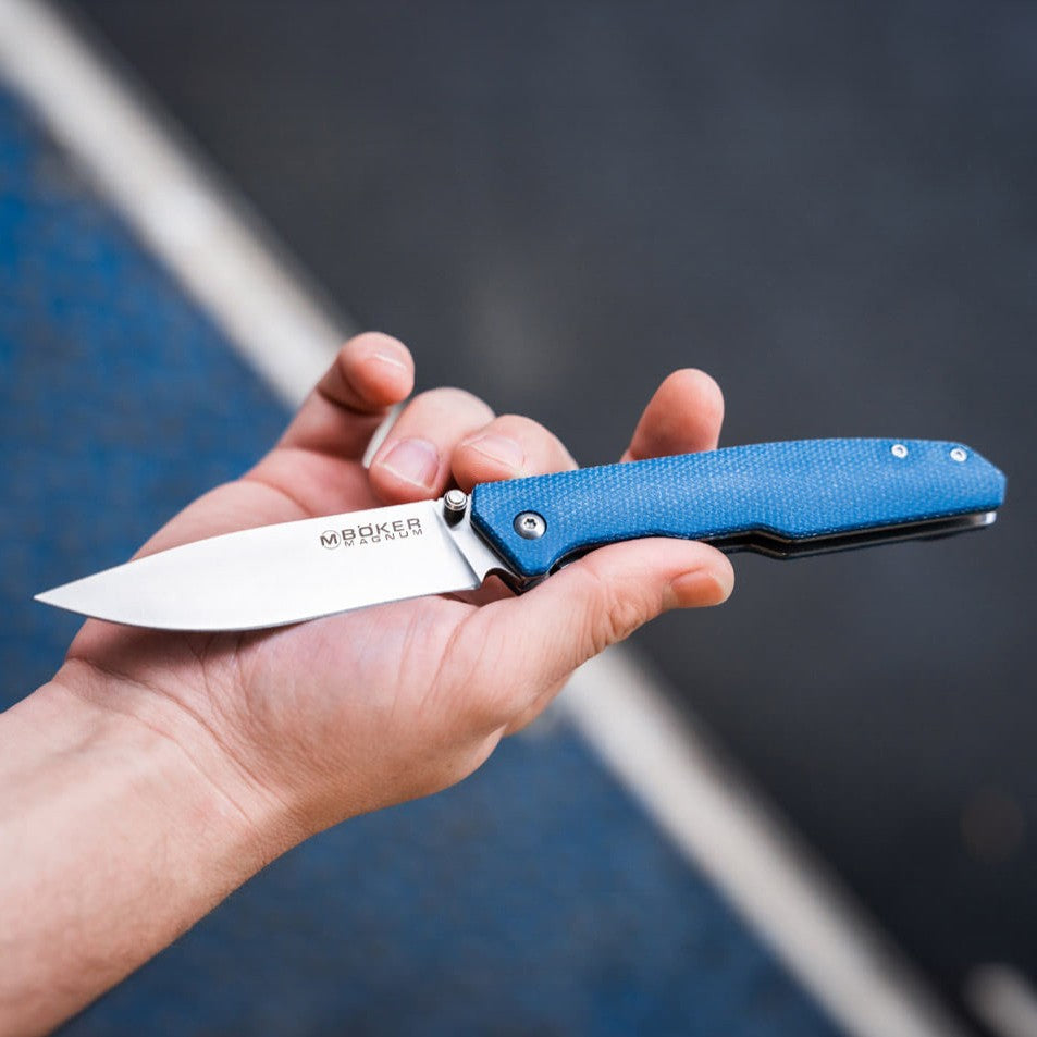 Boker Magnum - Coltello Deep Blue Canvas - 01SC714